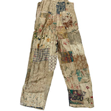 Load image into Gallery viewer, Vintage 90s Patchwork Rayon Overalls Size Small