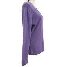 Load image into Gallery viewer, NWT Lavender Cashmere V-Neck Sweater Scotland XL