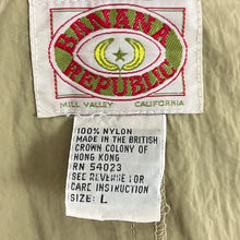 Load image into Gallery viewer, 1980s Banana Republic Safari Trenchcoat Size L