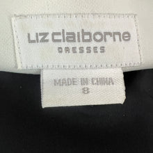 Load image into Gallery viewer, Black V-Neck Sheath Dress Size 8