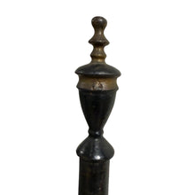 Load image into Gallery viewer, Antique Victorian Tole Fire Screen w Adjustable Cast iron Pole