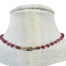 Load image into Gallery viewer, HandKnotted Garnet Rondelle Bead Cross Necklace – 14/20 Gold Fill