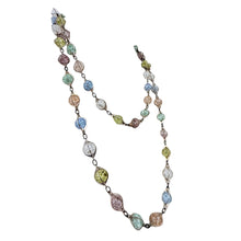 Load image into Gallery viewer, 1950s West Germany Multi-Color Lucite Station Flapper Necklace 52"