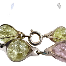 Load image into Gallery viewer, 1950s West Germany Multi-Color Lucite Station Flapper Necklace 52"