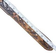 Load image into Gallery viewer, Vintage Tooled Leather Belt with Eagles Design Size 32
