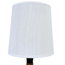 Load image into Gallery viewer, Mid-Century Modern Cork & Walnut Table Lamp