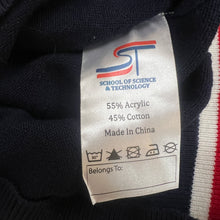 Load image into Gallery viewer, School of Science and Technology Blue Cardigan Sweater
