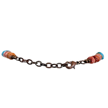 Load image into Gallery viewer, Southwestern Spiny Oyster & Turquoise Tab Pendant Necklace