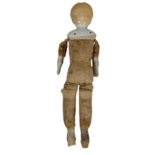 Load image into Gallery viewer, Antique German Bisque/Porcelain Head Doll with Cloth Body