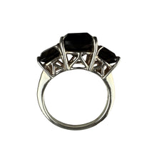 Load image into Gallery viewer, Sterling Silver Smoky Topaz Cushion Cut Stone Ring Size 7.25