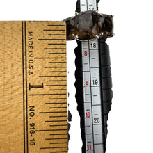 Load image into Gallery viewer, Sterling Silver Smoky Topaz Cushion Cut Stone Ring Size 7.25