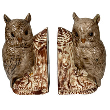 Load image into Gallery viewer, VTG Owl Bookends