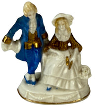 Load image into Gallery viewer, Vintage German Porcelain Figurine Courting Couple Rococo Style