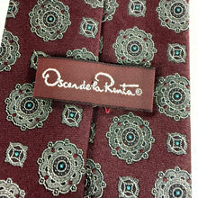 Load image into Gallery viewer, Oscar De La Renta Medallion Print Necktie