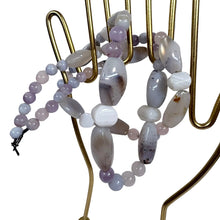 Load image into Gallery viewer, vintage beaded necklace semi precious pastel stones