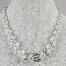 Load image into Gallery viewer, Vintage Crystal Quartz Graduated Bead Necklace 18"