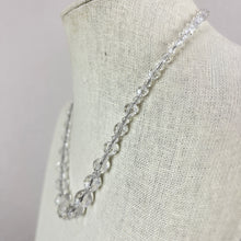 Load image into Gallery viewer, Vintage Crystal Quartz Graduated Bead Necklace 18"