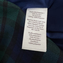 Load image into Gallery viewer, Blue & Green Tartan Plaid Flare Sleeve Sheath Dress Size 4