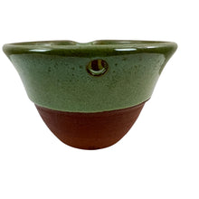 Load image into Gallery viewer, Vintage Swirl Pottery Matcha Bowl with Spout Signed