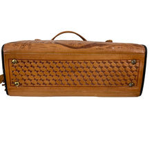 Load image into Gallery viewer, Vintage 70s Hand Tooled Leather Satchel