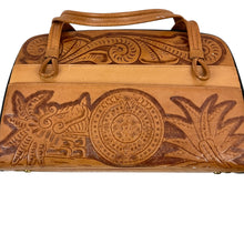Load image into Gallery viewer, Vintage 70s Hand Tooled Leather Satchel