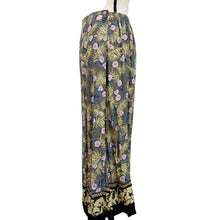 Load image into Gallery viewer, 90s Long Floral Rayon Faux Wrap Skirt Small