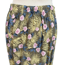 Load image into Gallery viewer, 90s Long Floral Rayon Faux Wrap Skirt Small