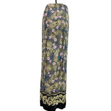 Load image into Gallery viewer, 90s Long Floral Rayon Faux Wrap Skirt Small