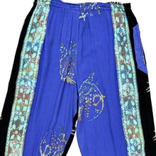 Load image into Gallery viewer, Vintage 90s Floral Rayon Crinkle Pants One Size