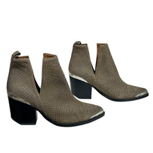 Load image into Gallery viewer, Jeffrey Campbell Western Metal Toe Ankle Boots Size 6.5