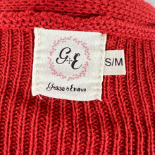 Load image into Gallery viewer, Orange Ruffle Bell Sleeve Knit Cardigan Size S/M