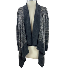Load image into Gallery viewer, Gray Wool Blend Open Front Knit Cardigan Size Small 