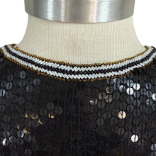 Load image into Gallery viewer, Vintage 90s Beaded Holiday Sequin Vest