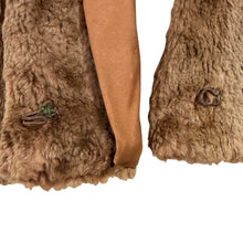 Load image into Gallery viewer, Vintage 60s Brown Faux Fur Cropped Jacket Size Medium