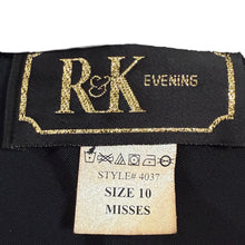 Load image into Gallery viewer, 90s/00s Black Velvet Open Front Jacket Size 10 Misses