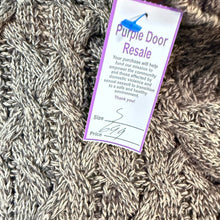 Load image into Gallery viewer, 90s 100% Cotton Cable Knit Turtleneck Sweater Size Small