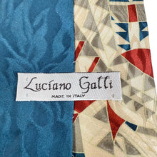 Load image into Gallery viewer, Vintage Luciano Galli Silk Tie 90s Made in Italy Abstract Geometric