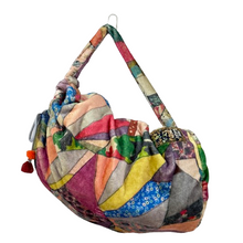 Load image into Gallery viewer, 2010s Johnny Was Patchwork Velvet Shoulder Sling