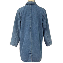 Load image into Gallery viewer, Vintage 90s Denim Chore Jacket Button Front Size Medium