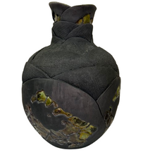 Load image into Gallery viewer, Black Raku Pottery Vase Signed