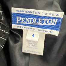 Load image into Gallery viewer, Vintage 90s Pendleton Black Checkered Blazer Size 4