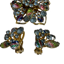 Load image into Gallery viewer, VTG 50s Juliana Watermelon Rhinestone Brooch Set