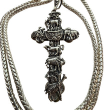 Load image into Gallery viewer, 925 Sterling Silver Noah’s Ark Cross Pendant Necklace