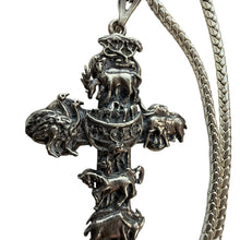 Load image into Gallery viewer, 925 Sterling Silver Noah’s Ark Cross Pendant Necklace