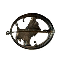 Load image into Gallery viewer, Vintage 1930s 925 Sterling Silver Scottie Dog Brooch Pin