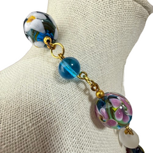 Load image into Gallery viewer, Vintage 1990s Murano Lampwork Glass Demi Parure Necklace Set Made in Italy