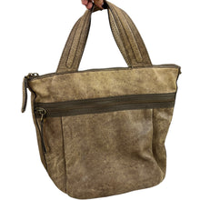 Load image into Gallery viewer, J Crew Distressed Taupe Leather Tote Bag