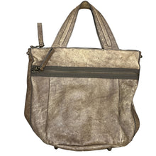 Load image into Gallery viewer, J Crew Distressed Taupe Leather Tote Bag