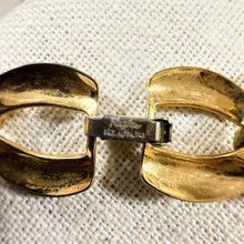 Load image into Gallery viewer, 80s Napier Heavy Chunky Gold Curb Link Collar Necklace