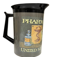 Load image into Gallery viewer, Vintage 70s Thermo Serv Pharmacy Postage Stamp Drinkware Set Pitcher Mugs & Tumblers